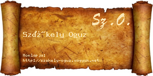 Székely Oguz névjegykártya